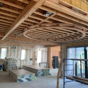 633871533_122095285671273762_7044632237092725509_n Ceiling framing and insulation before drywall installation, Victoria BC
